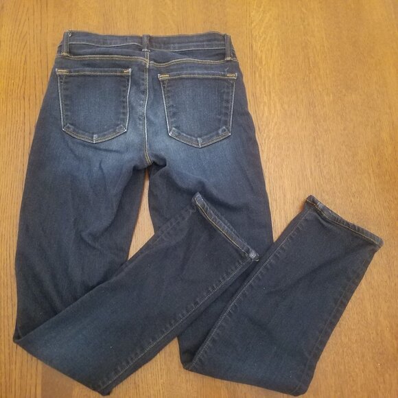 J Brand Straight Leg Dark Blue Stretch Denim Jeans - Picture 2 of 11